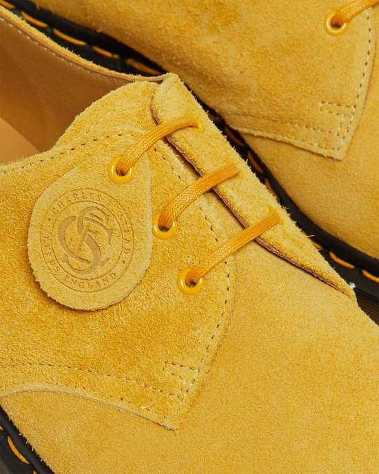 Zapatos Con Cordones Dr. Martens 1461 Suede Mujer Amarillos MX-83645